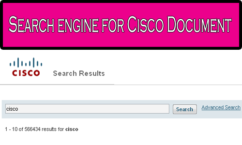 Search engine for Cisco Document