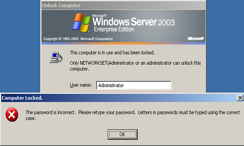 AD password recovery