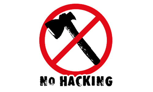 no hacking